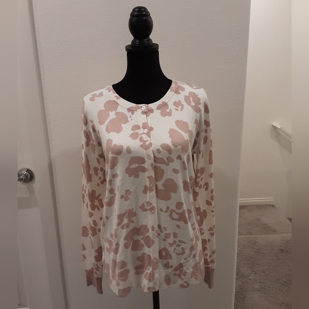 NWT Daniel Rainn Cow Print Sweater